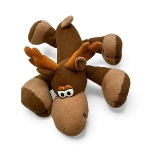 Vintage Hallmark Rodney Reindeer Brown Plush Floppy Moose Toy